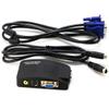 jujinglobal for VCR AV S-Video to VGA Video Composite Converter Adapter for DVD DVR Laptop Monitor Projector Signal Transfer TVBox Female Input view 1