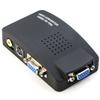 jujinglobal for VCR AV S-Video to VGA Video Composite Converter Adapter for DVD DVR Laptop Monitor Projector Signal Transfer TVBox Female Input view 2