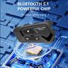 StellarTalk Motocycle Helmet Wireless Bluetooth Headset BlueT-S5-PRO Blue IP67 Waterproof Moto Biking & Skiiing/1000M Intercom/FM Radio/2 in 1 Microphone/6 Riders Intercom/ view 3
