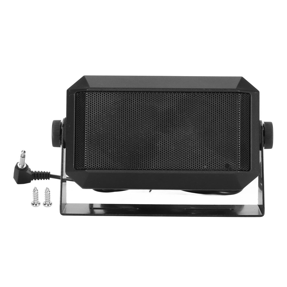 Car Radio External Speaker, Clear Sound 5W CB External Speaker with 1.8m Cable, Compact Rectangular Design for CB Radio, Ham Radio, Mobile Transceiver