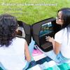 Yumt Laptop Sun Shade, Laptop Sun Glare Shield Privacy Screen Hood Computer Sunshade Bag for Working Outside Outdoor Foldable Computer Shield Cover Outside 15-16''(Patent Pending) view 3