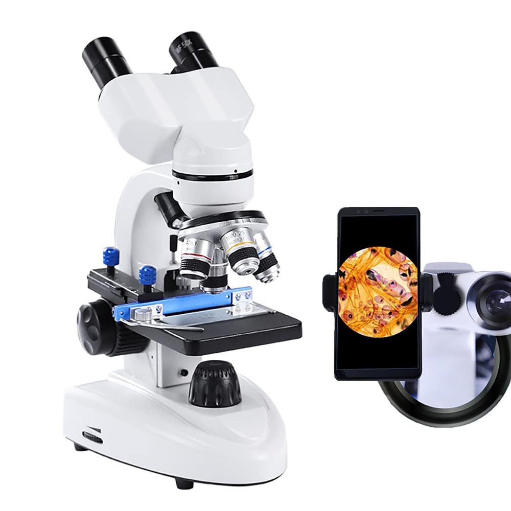 COYEUX 30000X/40000X/50000X HD Biological Microscope, Binocular Microscope for Adults, 185 Achromatic Objective, Dual LED Illumination, for School Home Education