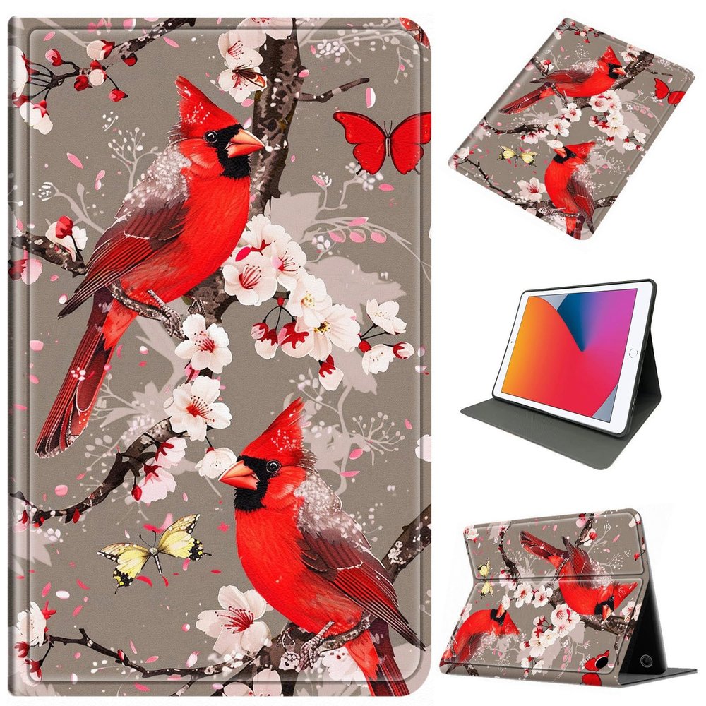 Case for Fire Max 11 Tablet (2023 Release), Slim Folio Stand Cover with Auto Wake/Sleep & Shockproof PU Leather, Lightweight Protective Case for Amazon Fire Max 11 11-Inch Tablet, Red Head Bird