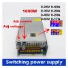 1000W Digital Display DC Switching Power Supply Adjustable Voltage And Current 0-24V 36V 48V 60v, 24v 40A, 48V 20a Buck Converter for Computer Lab, LED Strip Light and So on(0-220V 0-5A) view 2