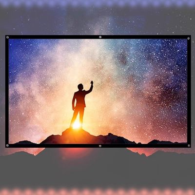 BEVUPAAERE 30 40 50 60 72 84 92 100in Projector Screen 4K HD Movie Screen for Home Theater Office Indoor Outdoor Anti-Crease Projection Screen Easy Roll Up(84in 4:3)