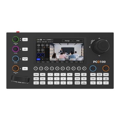 SPROLINK PTZ Camera Controller PoE Enable Powered 4D Precision Joystick, NDI Technology Up to Control 255 Pieces for Church Live Streaming, EducationExhibition Venues and Other Small Events.