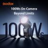 GODOX V100 O GODOX Flash for Olympus Touchscreen Control,100W TTL Camera Flash GODOXV1 for Olympus Upgraded,70 Full Power Consecutive Flashes, Camera Flash view 3