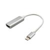 ACGTUY 4K USB Type-C to HDMI-Compatible Cable TV Adapter USB 3.1 Converter Compatible with The PC Mate 30(Metal Silver) view 1