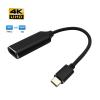 ACGTUY 4K USB Type-C to HDMI-Compatible Cable TV Adapter USB 3.1 Converter Compatible with The PC Mate 30(Metal Silver) view 2