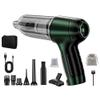 Car Vacuum Portable Cordless Air Blower Duster Mini Computer Keyboard Cleaner Handheld Pro Best Suction High Power Rechargeable 12000 pa Brushless Motor for Home Kitchen Office Window(Green) view 1