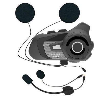 StellarTalk Motocycle Helmet Wireless Bluetooth Headset BlueT StellarTalk-S2 IP67 Waterproof Moto Biking & Skiiing /1000M Intercom/2 in 1 Microphone/2 Riders Intercom/