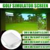 Indoor Golf Simulator Impact Screen, Golf Simulators Display Projection Screen, Curtain White Cloth Material, Impact-Resistant, for Indoor Outdoor Golf Training(3m*3m) view 2
