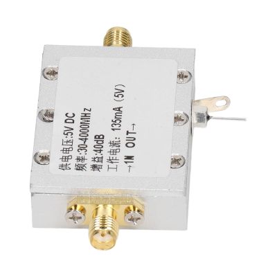 RF Amplifier Module 304000MHz 40dB Aluminum Alloy RF Low Noise Amplifier for Remote Control Receiver DC 5V