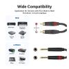 HiFi Cable Stereo 6.35mm to 2 R/CA Cable Y-Splitter TRS 6.35 to Double R/CA Signal Adapter Line Compatible with The Amplifier Mixer 1m 10m(1 in 1,0.3m) view 3