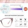MORESHINE Fashion Oversized Square Blue Light Glasses for Women Anti Fatigue Prevent Headache Computer Eyeglasses Frames (Gray) view 3
