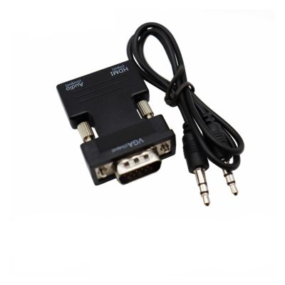 HD 1080P to HDMI-Compatible Converter Adapter with Compatible with The PC to HDMI Projector HDMI-Compatible to Adapter(HDMI to VGA)