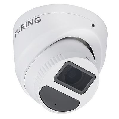 EVD5ZT256-1Y 5MP Edge Cloud Turret Camera with TV-CORE1Y License, 256Gb Onboard Storage, 2.7-13.5mm Lens, White