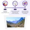 10.1Inch Digital Picture Frame, 32GB Storage 1280x800 Touch Screen Digital Photo Frame Display, Wall Mounted Auto Rotate Frame, Gift for Uhale APP, Send Photos from Phone (US) view 4