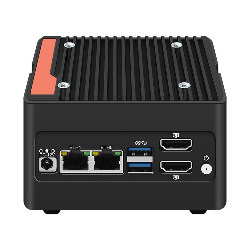 N355 Mini PC 4-Bay NAS Server Pocket Host X86 P6 Lake-N355(Upgraded intelN305) 4M.2 NVMe Expansion Slots, DDR5 4800MHz, Dual 2.5G Network Cards (NO RAM NO SSD)