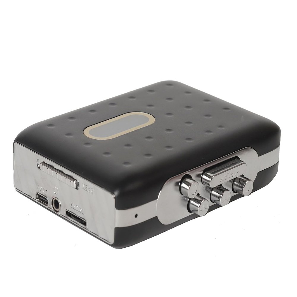 Portable Cassette Tape Recorder, Dual Sided Tape to Digital Converter, Audio Music Cassette Tape to Digital Converter Player, 3.5MM Headphones