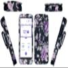 Premium Patterned Holster with Belt Clip for Omnipod 5 (Black/Catharanthus) view 1