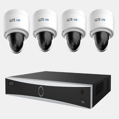 LTS 8-Channel NVR Bundle (LTN8608D-P8N) with 4 Pro-X 4MP Starlight Dome Cameras (LXIP7142W-28M) - True WDR, Starlight, and PoE