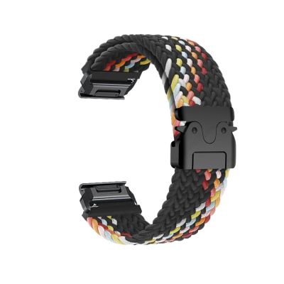 20/22/26mm Quick Fit Nylon Strap for Garmin Fenix 8 43 47 51mm 7X 7 Pro Fenix 6X 6 5X 5Plus Tactix 7 Fashion Style Band Forerunner 965(Colour 1,For Fenix 8 43mm)