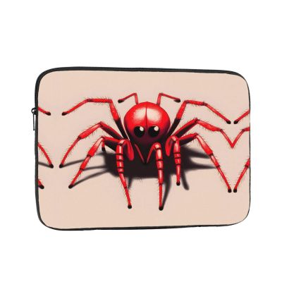 Cute Little red Spider Laptop Storage Bag 15 Inch, Laptop Sleeve Bag, Suitable for Business Casual or School Laptop Carrying Bag