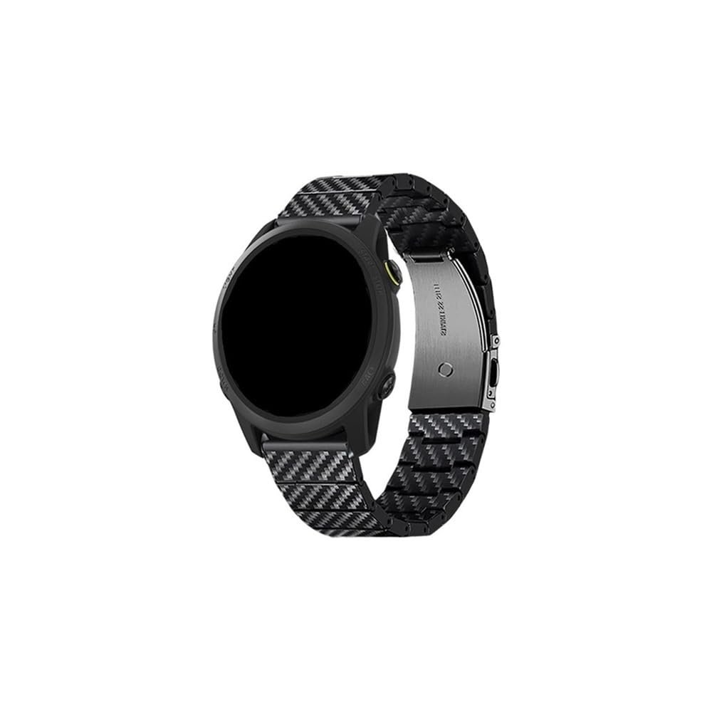 20 22mm Carbon Fiber pattern Band For Garmin Forerunner 745 255 265 955 Active Bracelet For Garmin Vivoactive 4 3 Venu 2 SQ2 Accessories(For Forerunnerm 255)