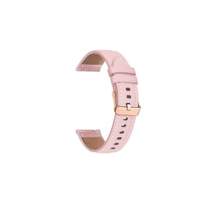 18mm Leather Strap For Huawei Watch GT 4 5 41mm WatchBands For Garmin Venu 2S 3S/Vivoactive 4S 3S Wristband Bracelet Replacement Accessories(Pink,18mm Universal)
