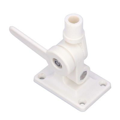 Marine Antenna Mount Adjustable Dual AXIS Ratchet Base Convenient Installation for Boats