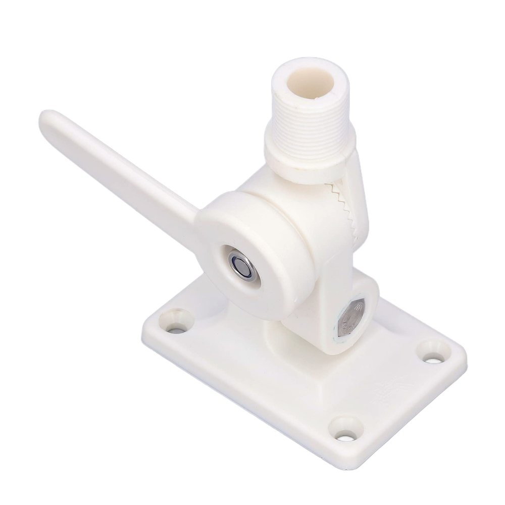 Marine Antenna Mount Adjustable Dual AXIS Ratchet Base Convenient Installation for Boats