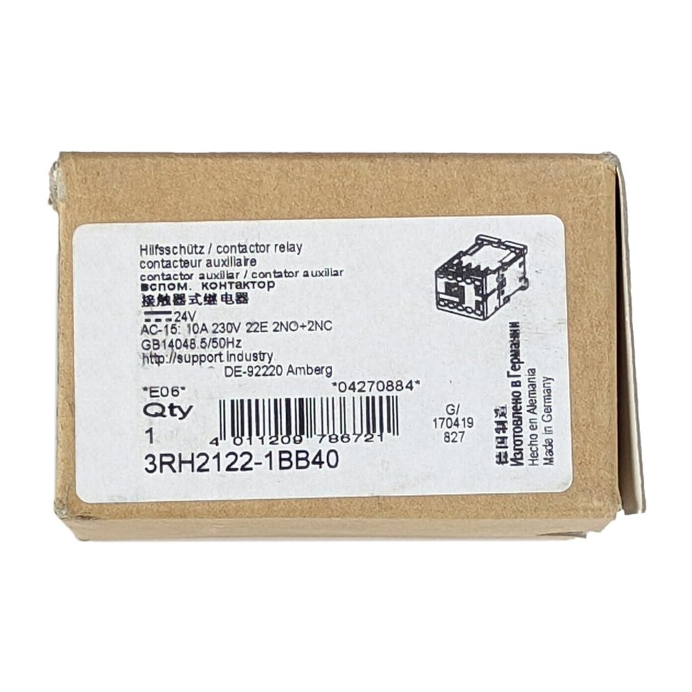 CungSu 3RH2122-1BB40 New and Sealed in Box 3RH21221BB40