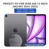 Adeway 2 Pack Screen Protector for iPad Air 13" (7th Gen 2025 M3 & 6th Gen 2024 M2) and iPad Pro 13" (7th Gen 2024 M4), Tempered Glass, Anti-Scratch, High Clarity, Face ID & Apple Pencil Compatible view 3