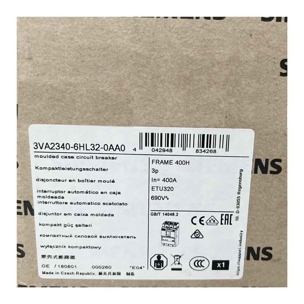 CungSu 3VA2340-6HL32-0AA0 New and Sealed in Box 3VA23406HL320AA0
