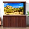 Desert Reptile Tank Background Barrel Cacti at Boulders Terrarium Background Desert Landscape Reptile Terrarium Background Rocky Bush Reptile Habitat Background Bearded Dragon Tank Background 36x18in view 2