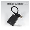 USB 3.0 to HDMI-Compatible Adapter HD 1080P Video Cable Converter with Output Compatible with The PC HDTV TV External Video Card view 4