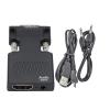 1080P HD to HDMI-Compatible Converter Adapter with 3.5mm Cable HDMI-Compatible to Adapter Compatible with The TV DVD(VGA to HD) view 1