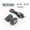 1080P HD to HDMI-Compatible Converter Adapter with 3.5mm Cable HDMI-Compatible to Adapter Compatible with The TV DVD(VGA to HD) view 4