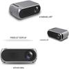 KDUFHC Projector - Support Full HD 1080P, Portable Movie Projector Compatible with TV Stick, iOS, Android,Outdoor Projector Compatible with TV view 3