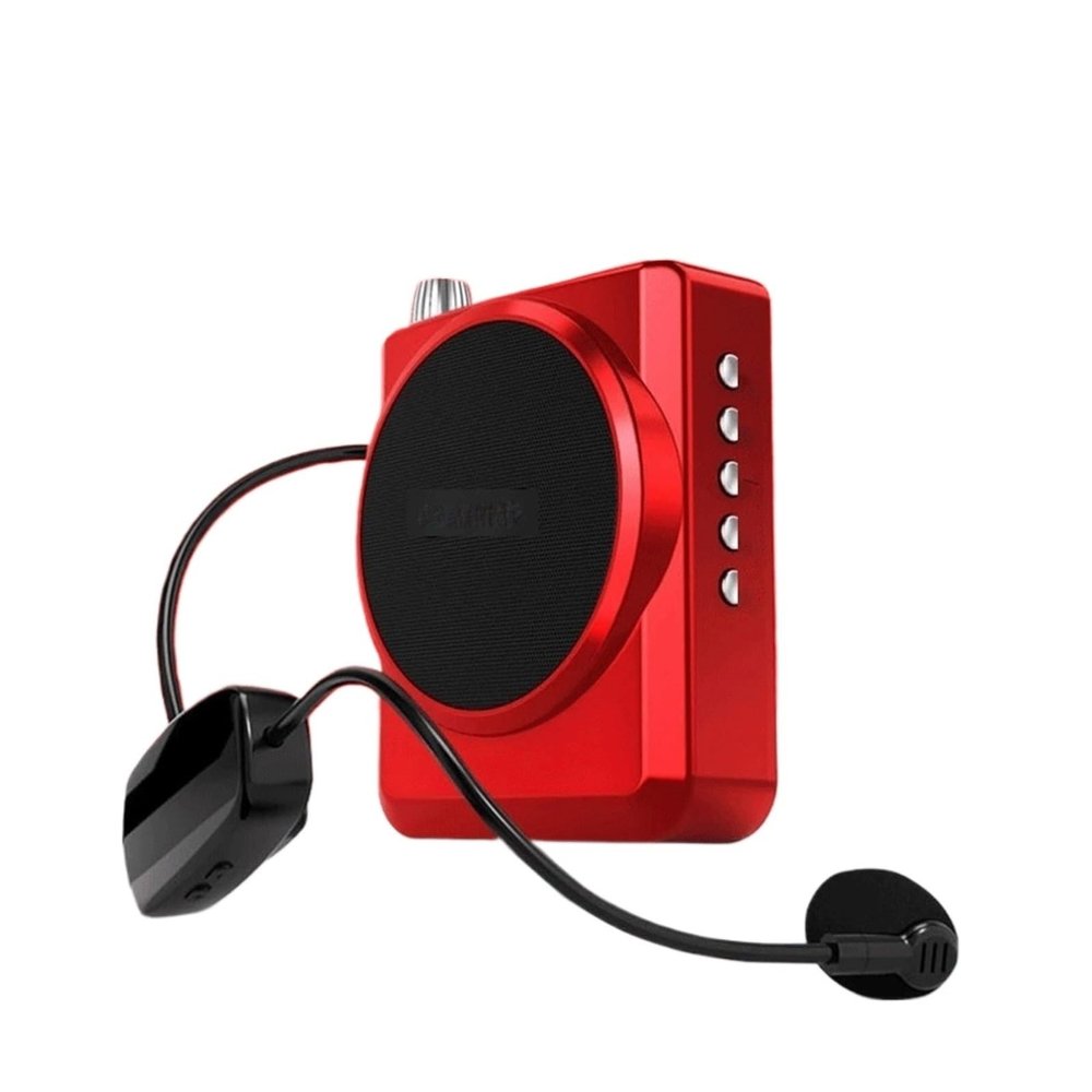 HIONJIN Loudspeaker Speaker Player Portable Tweeter Speaker Microphone Outdoor for Teachers and Guides(White-Dinosaur Doodle4)