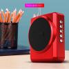 HIONJIN Loudspeaker Speaker Player Portable Tweeter Speaker Microphone Outdoor for Teachers and Guides(White-Dinosaur Doodle4) view 2