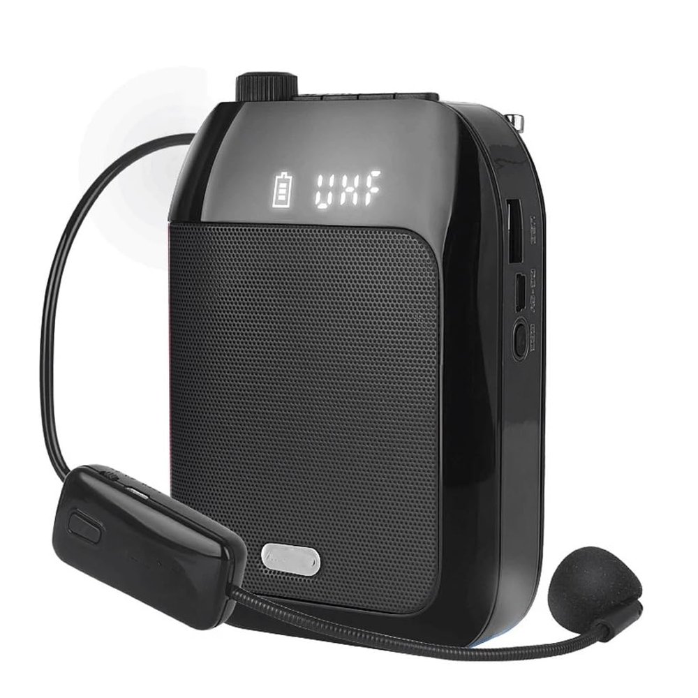 HIONJIN Voice Amplifier Portable for Teaching Lecture Tour Guide TF UDisk Megaphone Microphone Speaker(D)