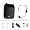 HIONJIN Voice Amplifier Portable for Teaching Lecture Tour Guide TF UDisk Megaphone Microphone Speaker(D) view 2