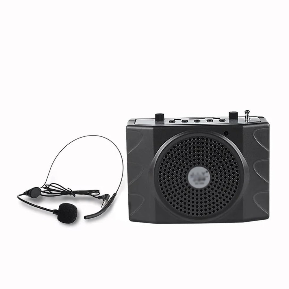 HIONJIN Portable Digital Wired Voice Amplifier MP3 Player Speaker Teaching Promoter Tour Guide Holding Sound(D)