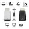 ACGTUY HDMI-Compatible Male to Female Adapter HD 1080P Cable Converter Compatible with The PC TV Box Computer Display Projector(Black no Cable) view 4