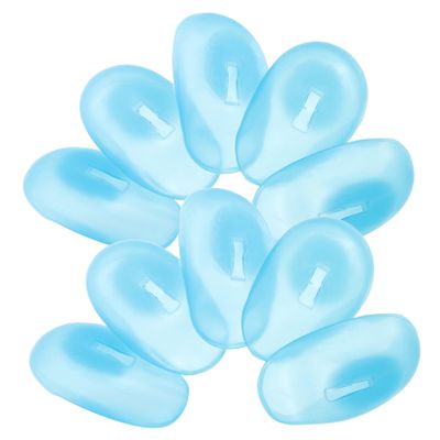 5 Pairs Silicone Hair Dye Ear Covers for Shampooing and Coloring