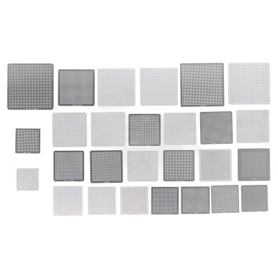 27PCS BGA Reballing Stencils 304 Stainless Steel Mesh, Precision Sintering Crafted, Suitable for Laptop Welding Maintenance Marked Specifications,