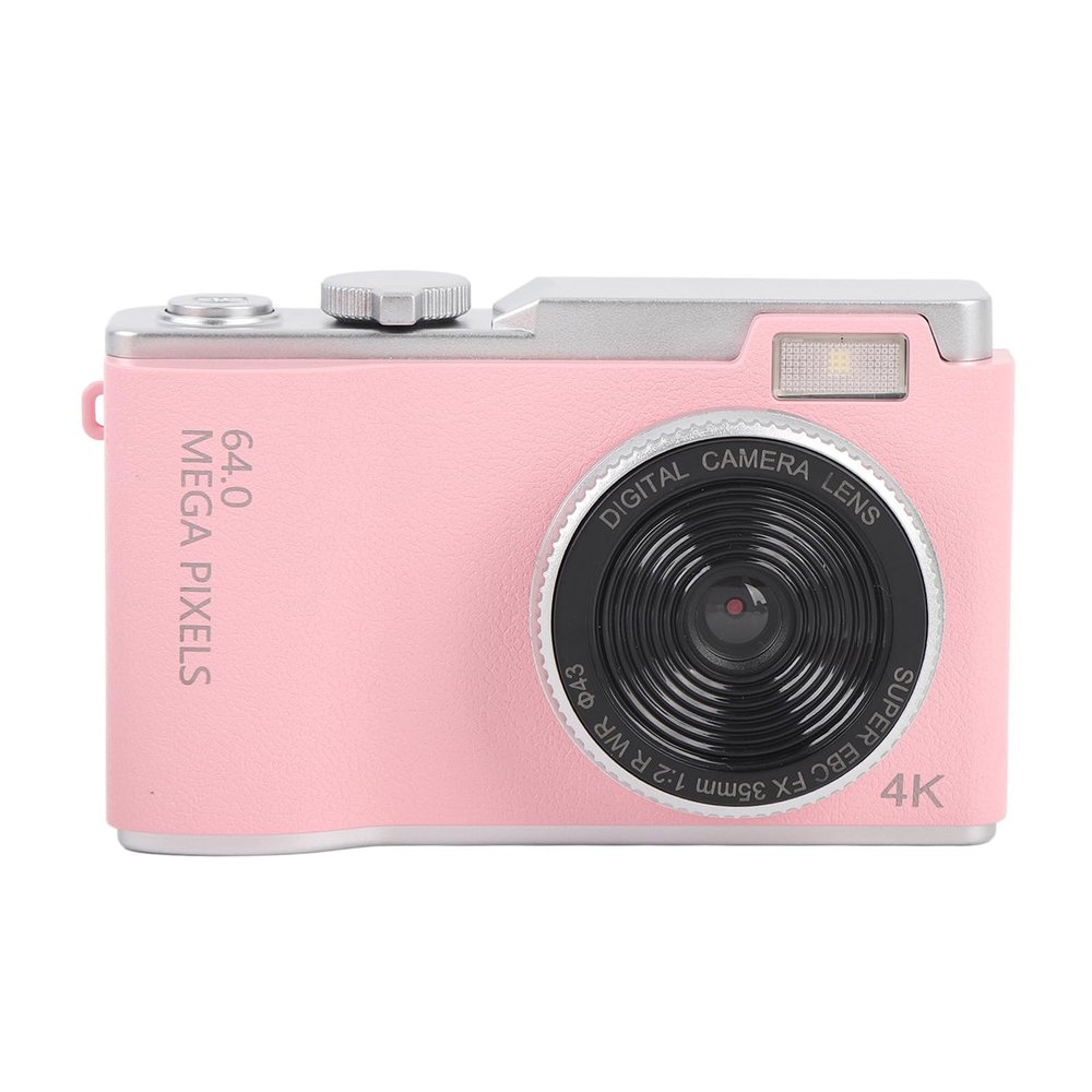 4K 64MP Digital Camera with 16X Zoom for Photography, UHD Vlog Camera for Kids Teens, Anti Shake Compact Camera for Travel (64GB)