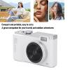 4K 64MP Digital Camera with 16X Zoom for Photography, UHD Vlog Camera for Kids Teens, Compact Point and Shoot Digital Camera (64GB) view 4